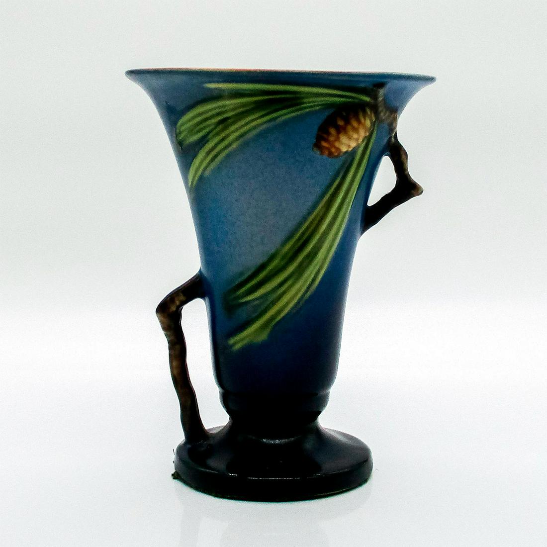 Vintage Roseville Pottery Two Handled Vase, Pine Cone (1 of 3)