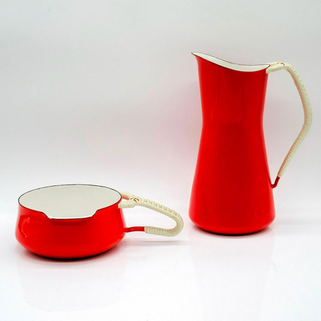 2pc Dansk Designs Scarlet Enamel Kitchenware (1 of 2)