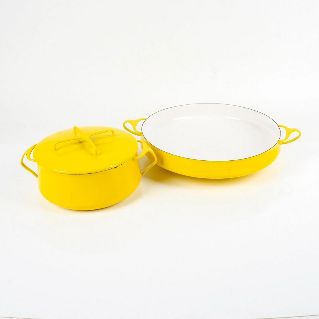 2pc Dansk Designs Sunshine Yellow Enamel Kitchenware (1 of 3)