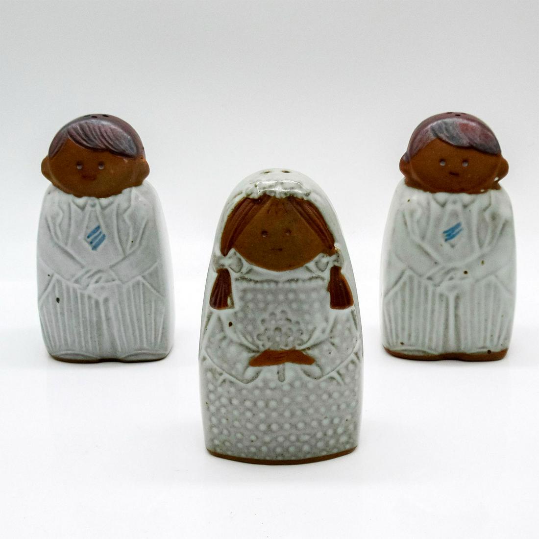 Set of 3 Vintage Fitz and Floyd Wedding Season Shakers (1 of 3)