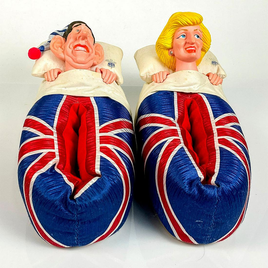 Vintage Collectible Diana and Charles Slippers (1 of 3)