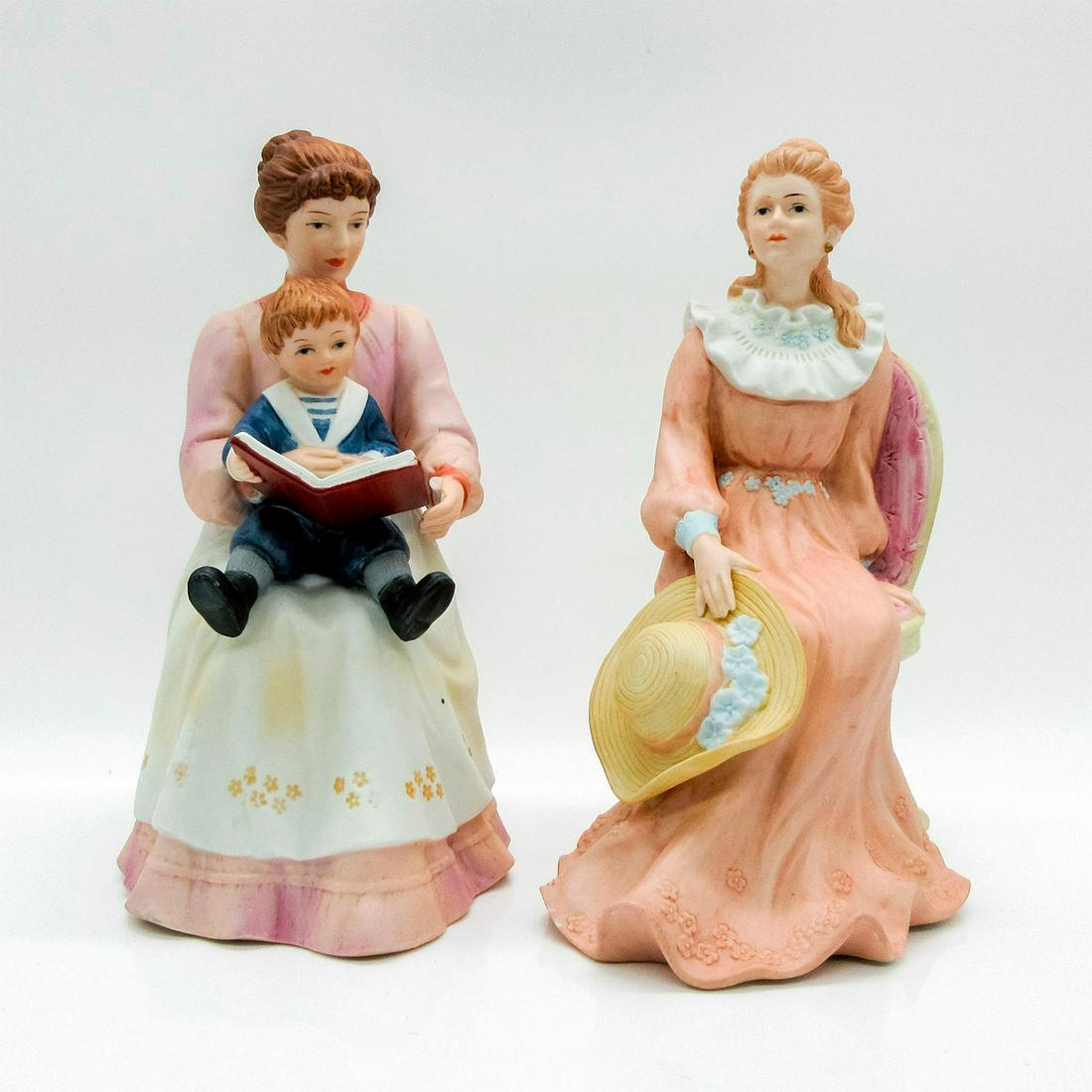 2pc HomCo Figurines, Seated Ladies (1 of 6)