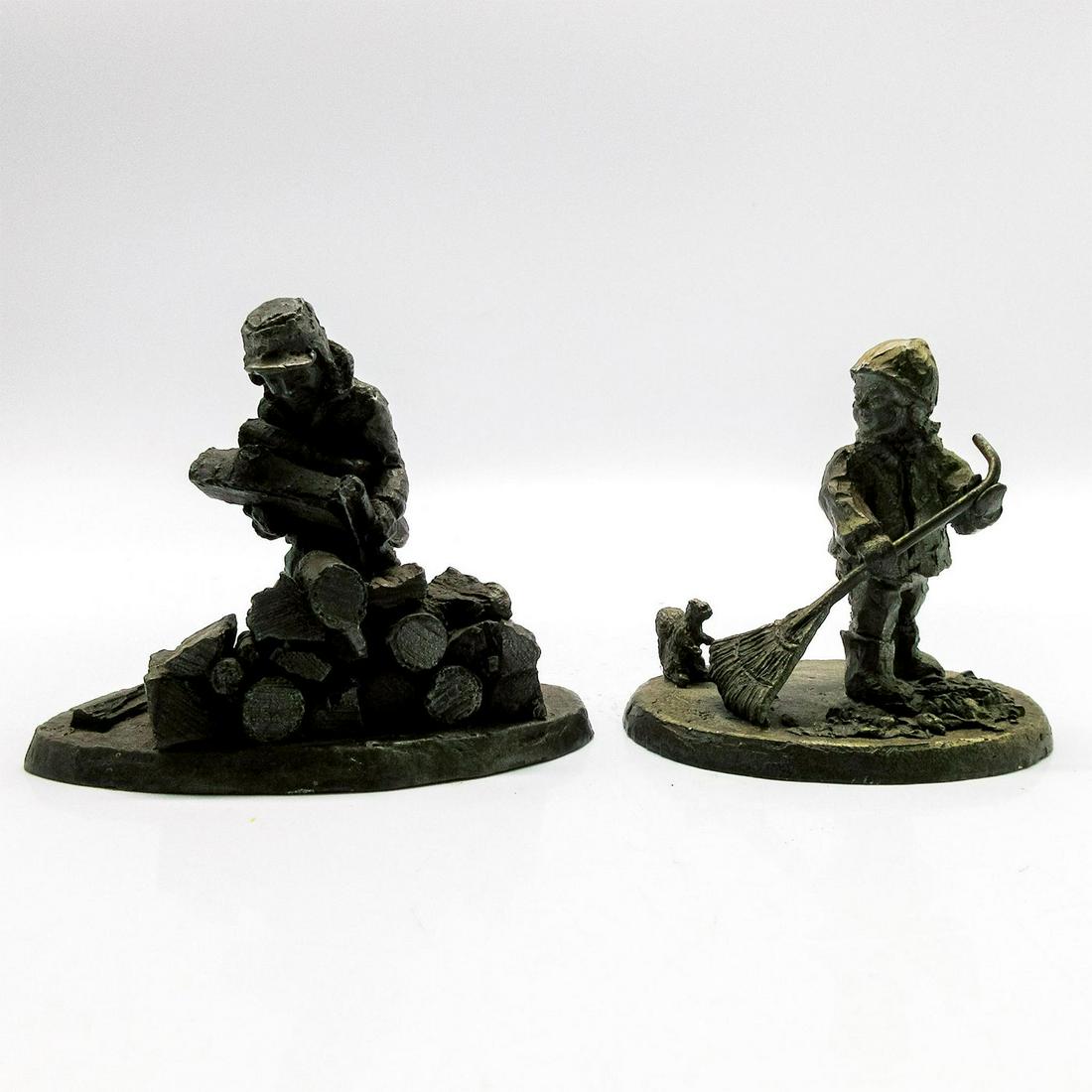 2pc Vintage Robert Drury Miniature Pewter Figurines (1 of 7)