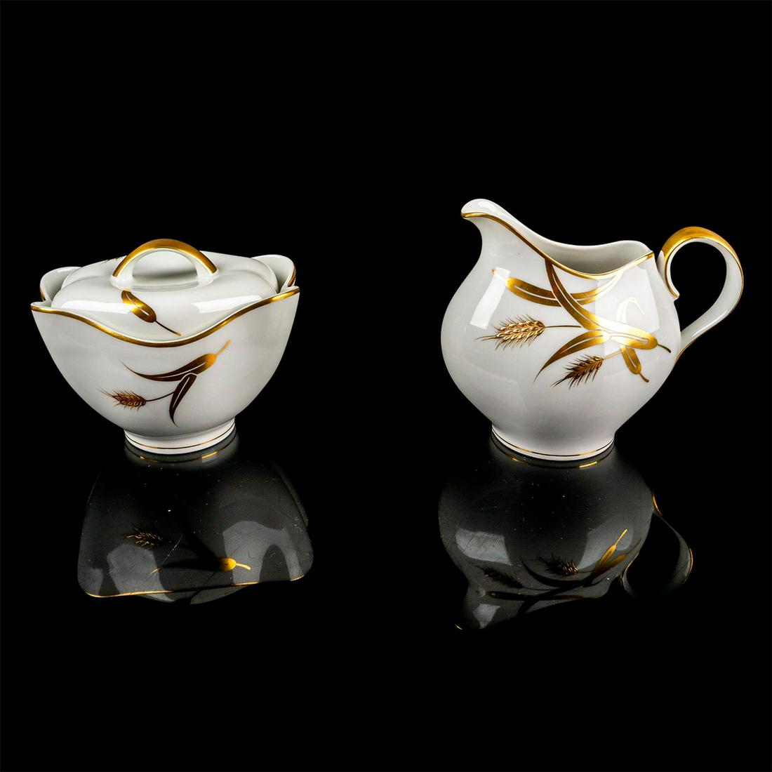 Meito Creamer and Sugar Bowl with Lid, Midas (1 of 16)