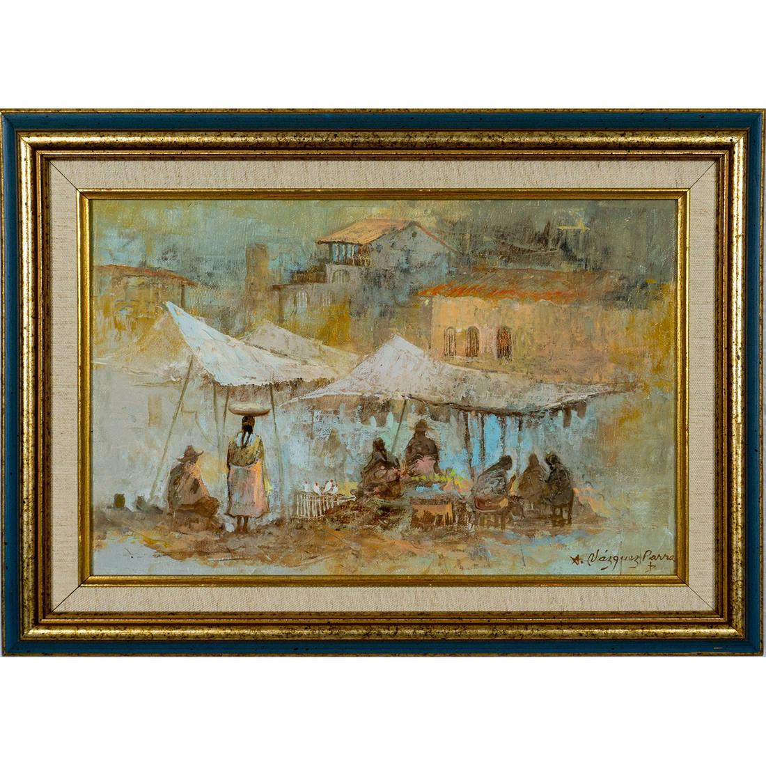 Antonio Vasquez Parra (Mexican, 1927-1984) Signed, Oil Painting on Canvas (1 of 6)