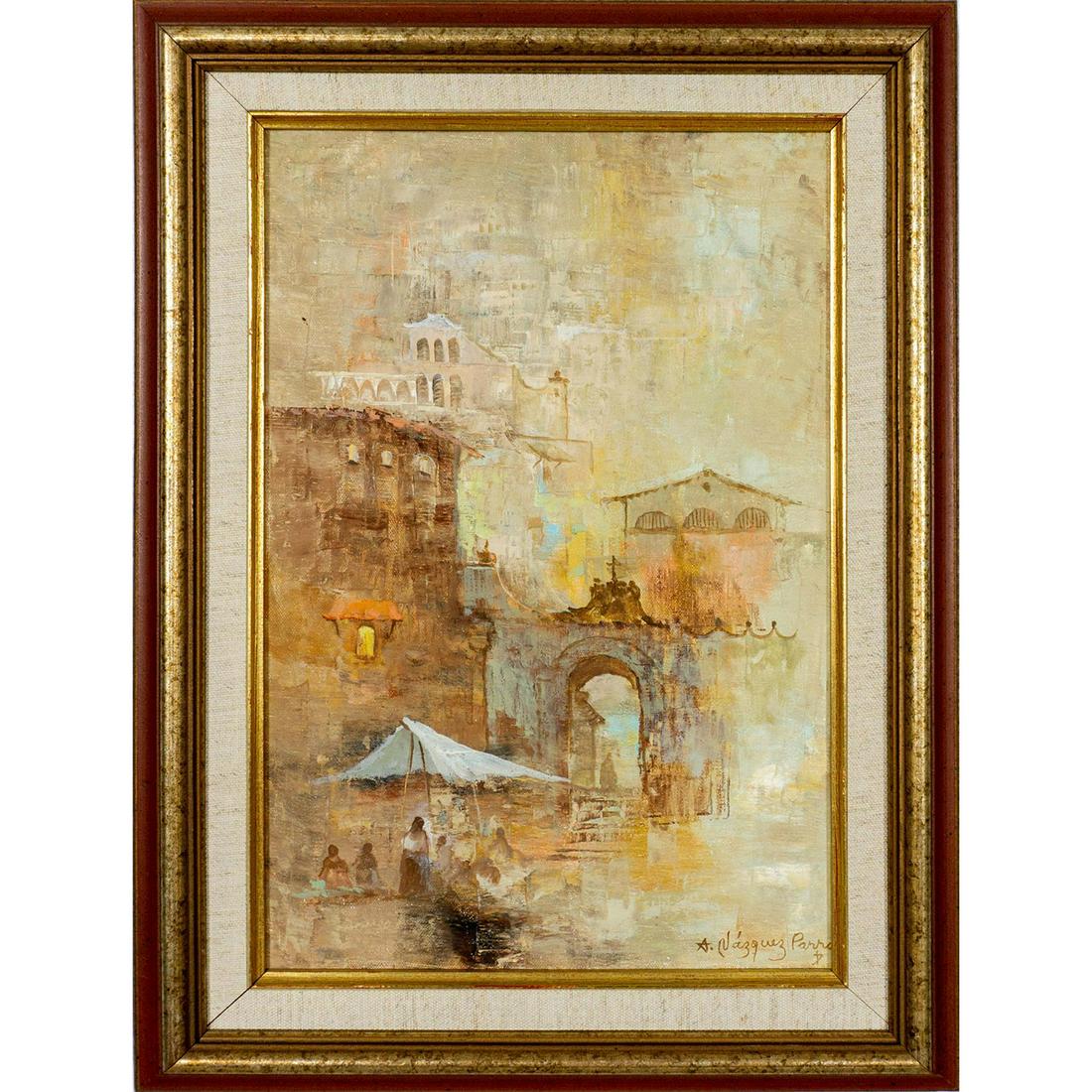 Antonio Vasquez Parra (Mexican, 1927-1984) Signed, Oil Painting on Canvas (1 of 6)