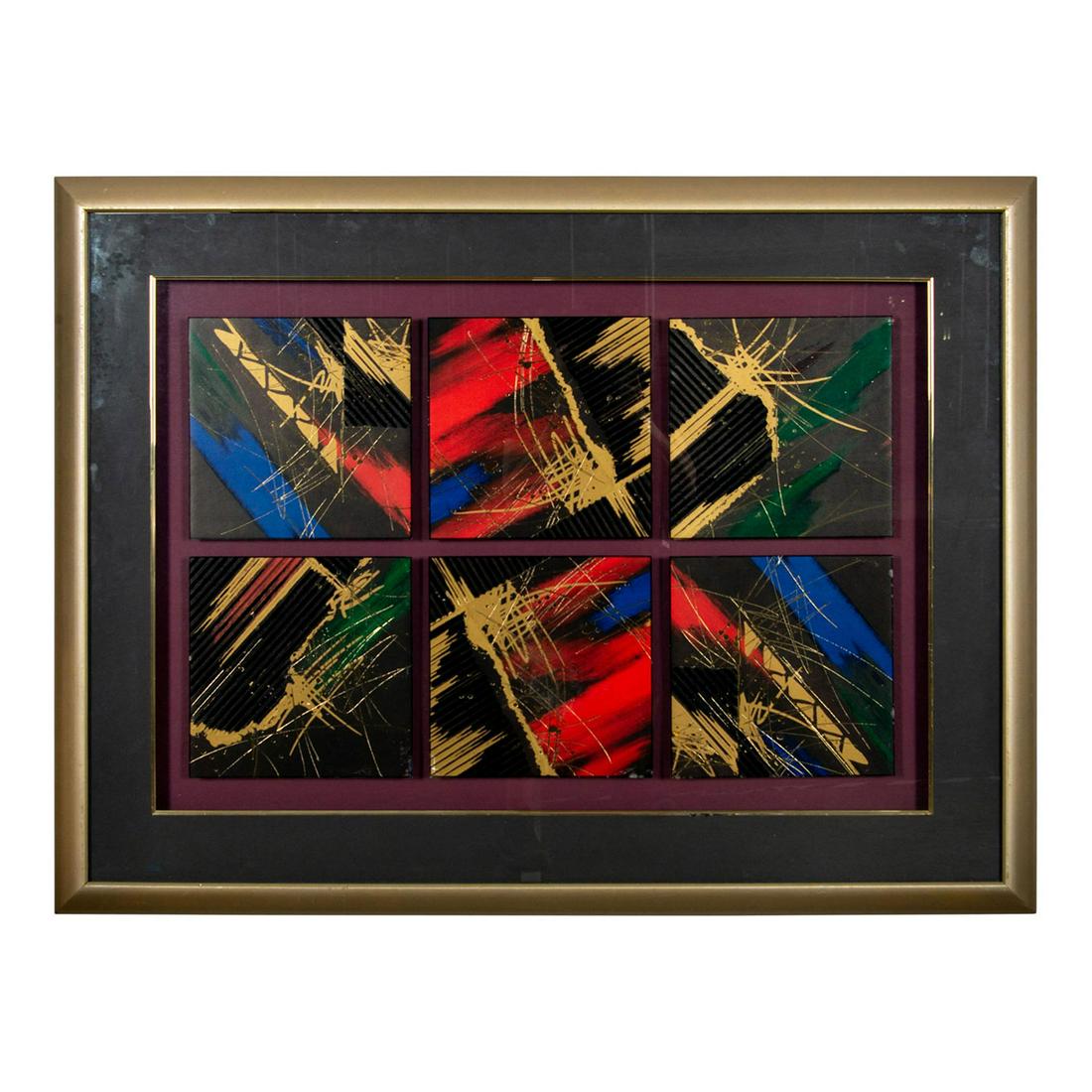Georges Mathieu Style Artwork Framed Abstract Prints (1 of 5)