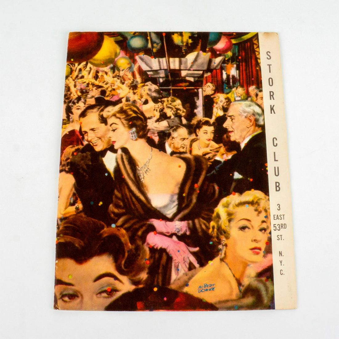 1955 Stork Club NYC Dinner Menu, Albert Dorne (1 of 3)