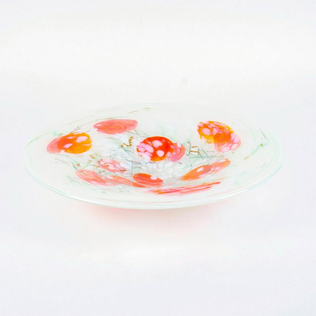 Large Decorative Glass Platter, Sun Valley (1 of 6)