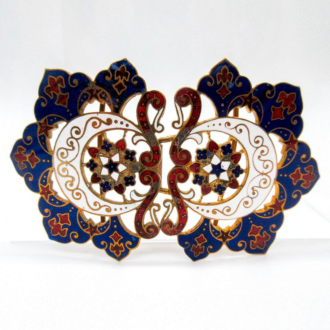 2pc Brass Decorative Enamel Clasp (1 of 5)