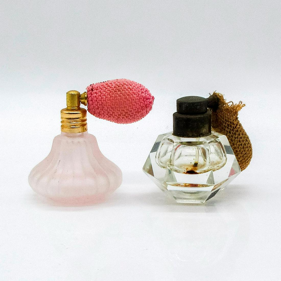 2pc Vintage Adorable Mini Glass Perfume Bottles (1 of 3)