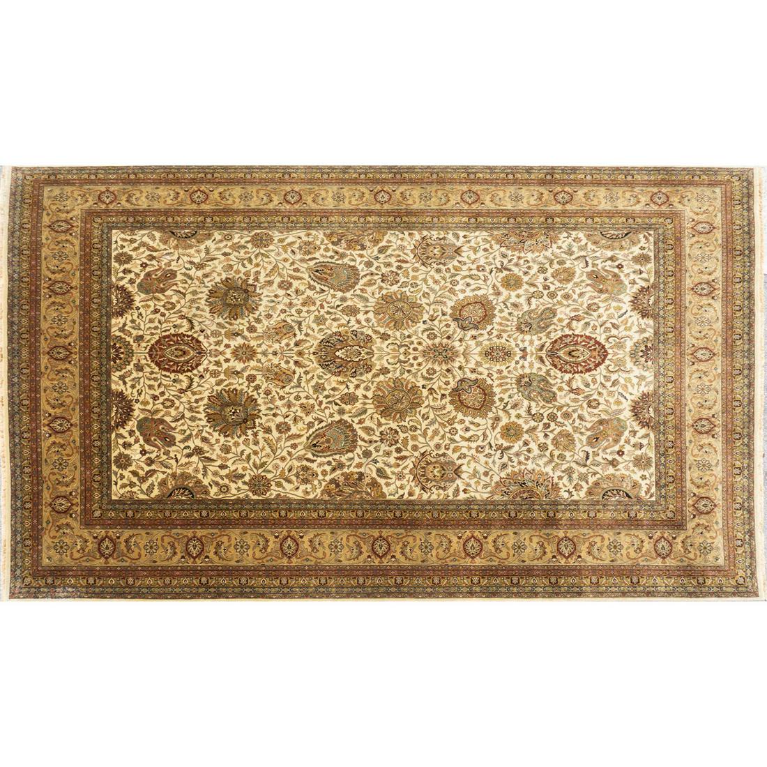 Indo-Isfahan Handwoven Persian Design Carpet (1 of 8)