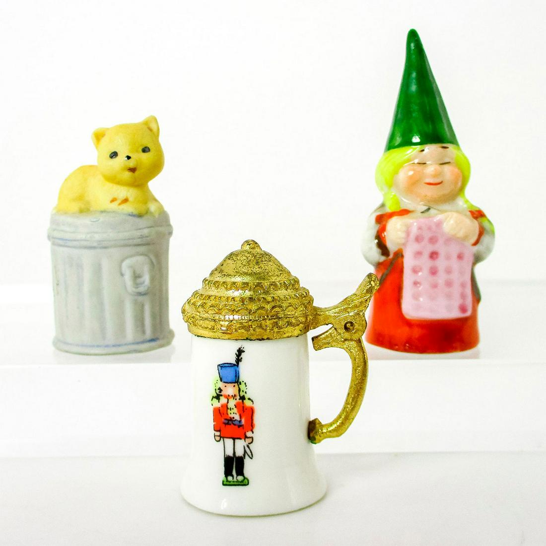 3pc Vintage Ceramic Figural Candle Snuffers (1 of 3)