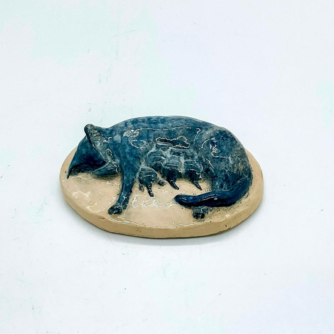 Vintage C. P. Fisher Signed, Cat Figure (1 of 3)