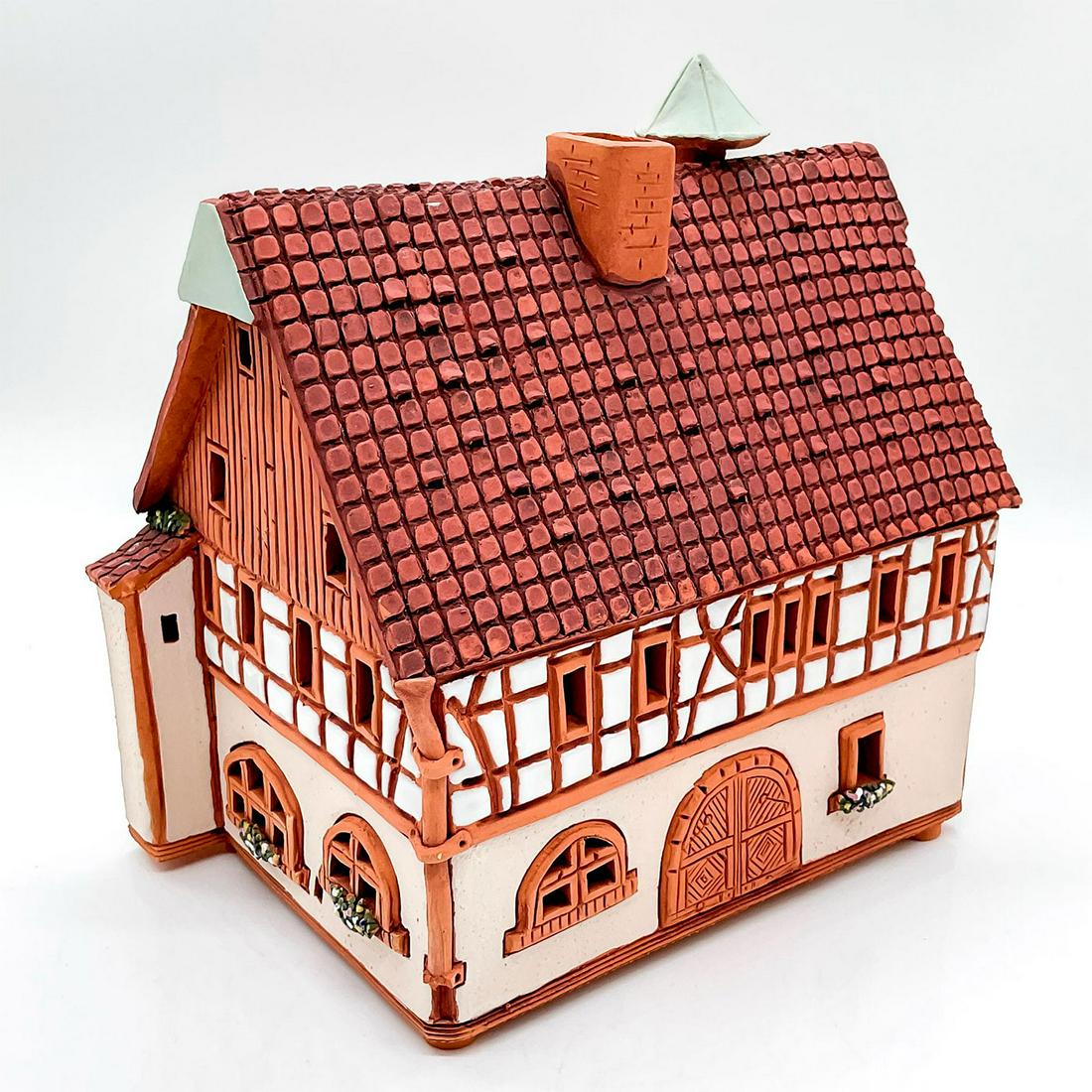 Vintage Art Pottery House Tealight Candleholder (1 of 3)