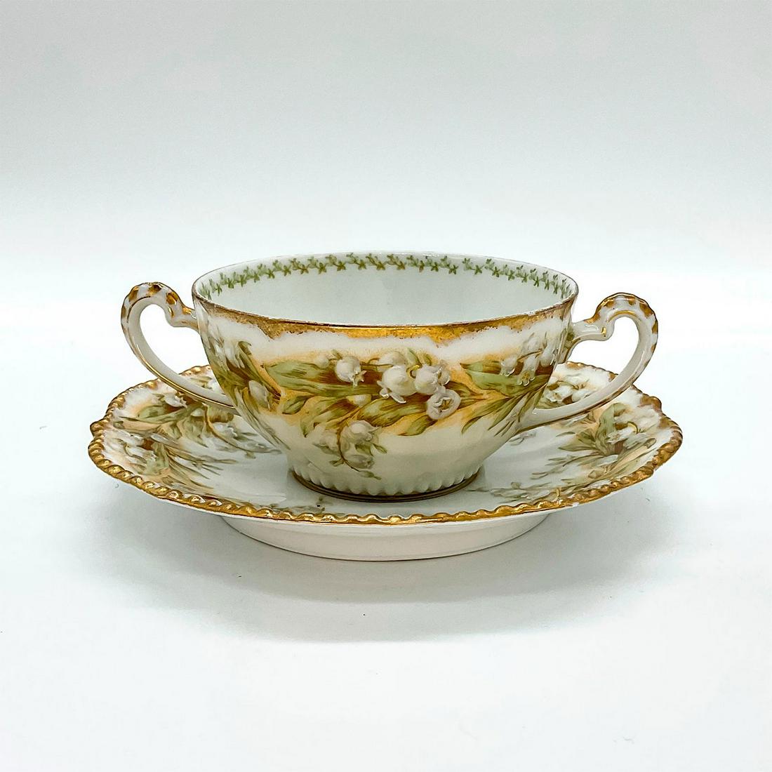 2pc Vintage Elite Works Soup Bowl and Saucer (1 of 3)