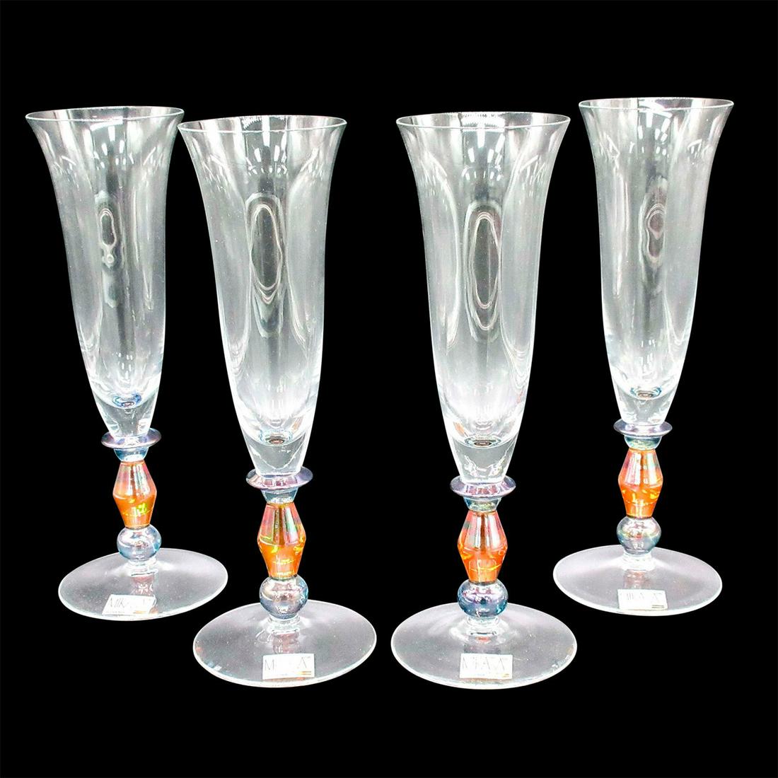 4pc Mikasa Crystal Water Goblets (1 of 5)