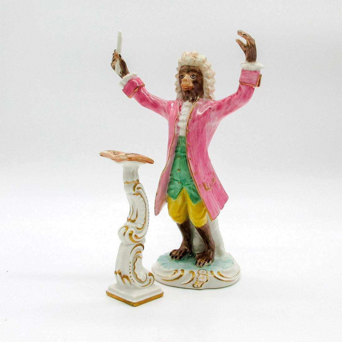 2pc Chelsea House Port Royal Figurine, Monkey Conductor (1 of 4)