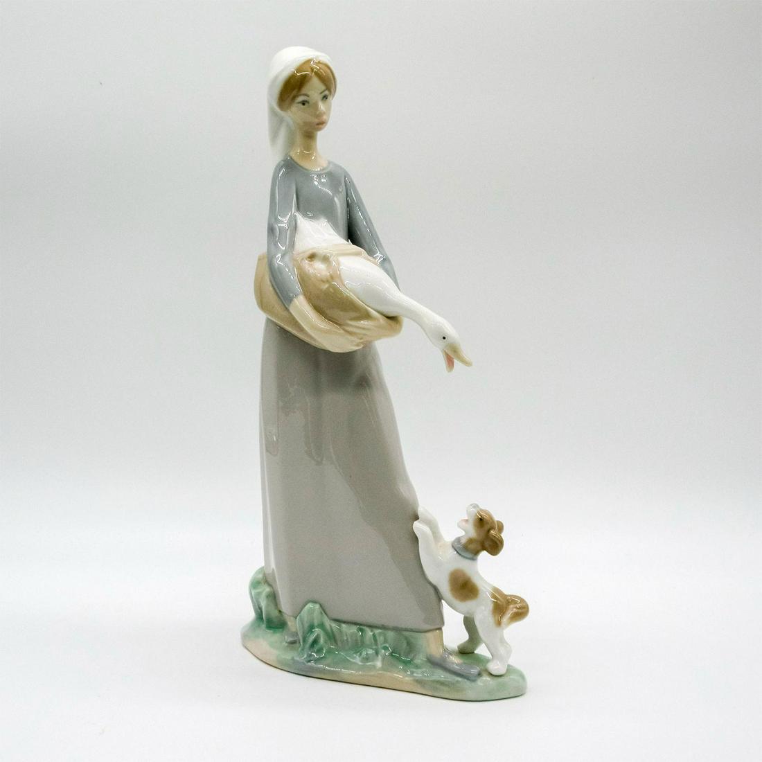 Girl with Goose & Dog 1004866 - Lladro Porcelain Figurine (1 of 3)