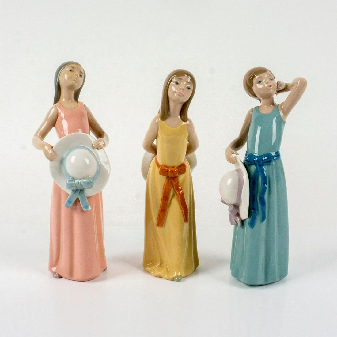 3pc Lladro Porcelain Girl Figurines (1 of 4)