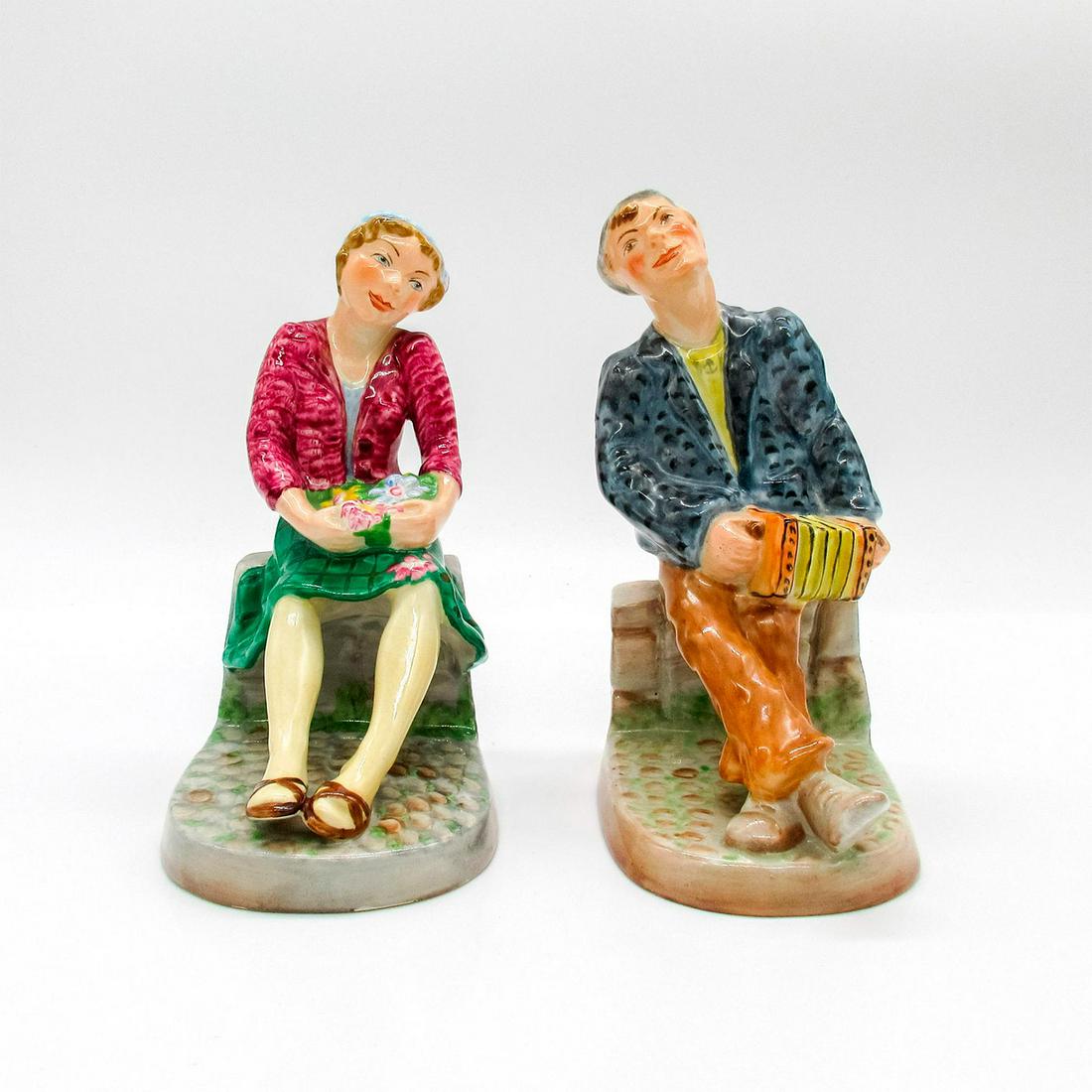 2pc Wedgwood Bookends, The Lovers (1 of 4)