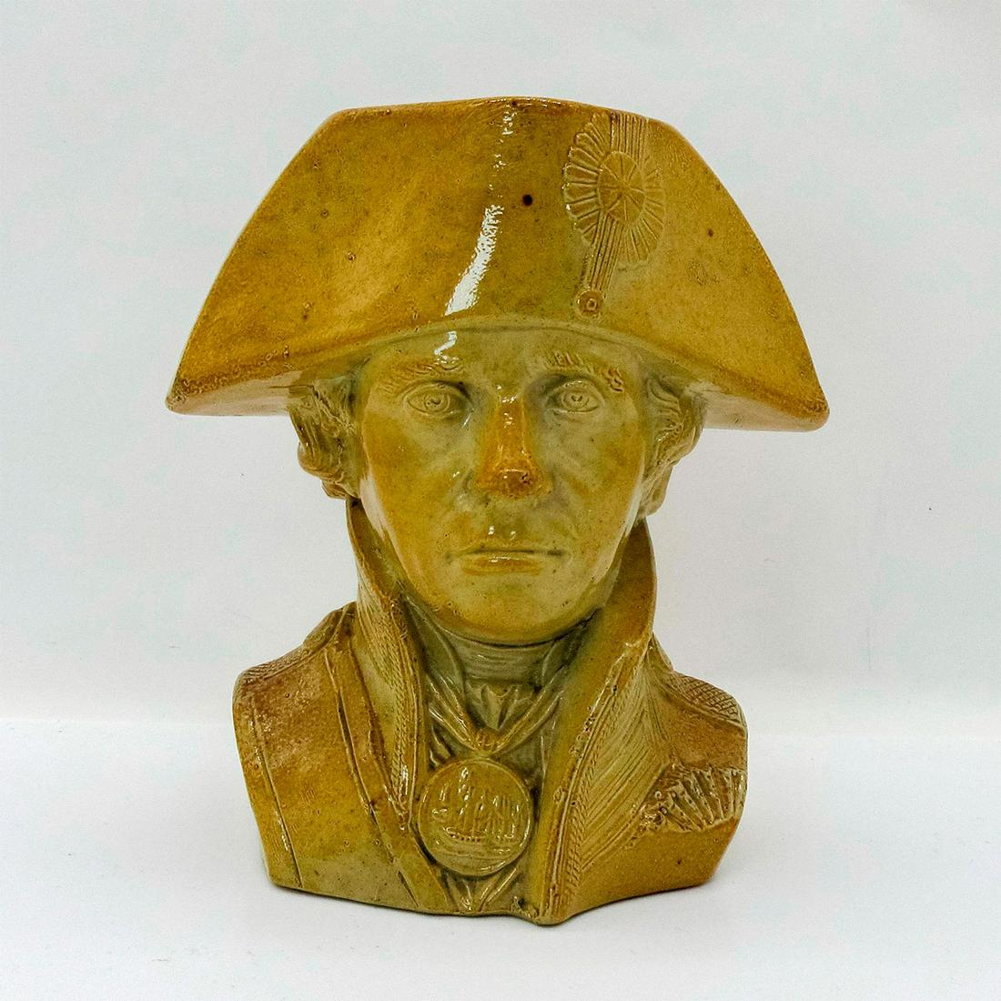 Antique Doulton Lambeth Stoneware Jug, Lord Nelson (1 of 3)