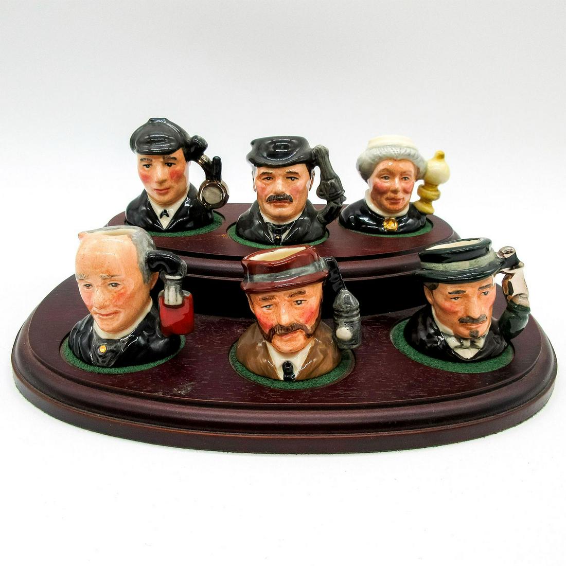 Sherlock Set + Base - Tiny - Royal Doulton Character Jugs (1 of 3)