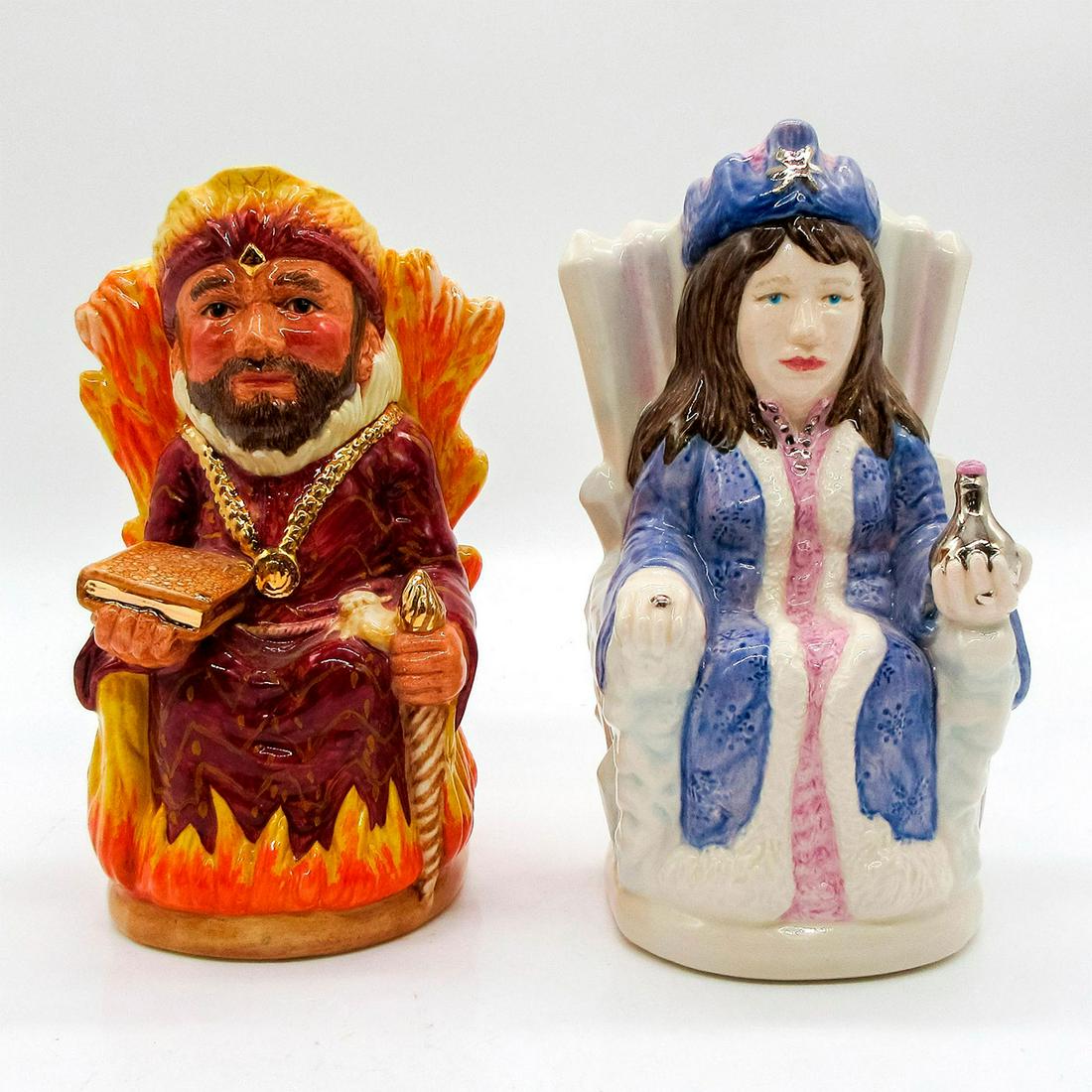 Fire King and Ice Queen Pair D7070/71 - Royal Doulton Toby Jug (1 of 4)