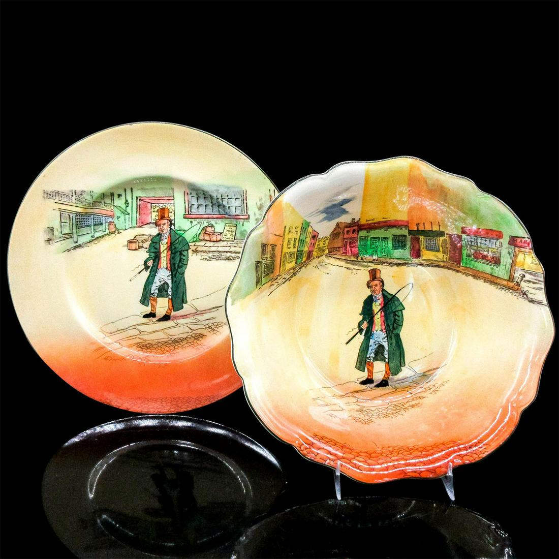 2pc Royal Doulton Dickens Plate and Bowl, Barkis (1 of 7)