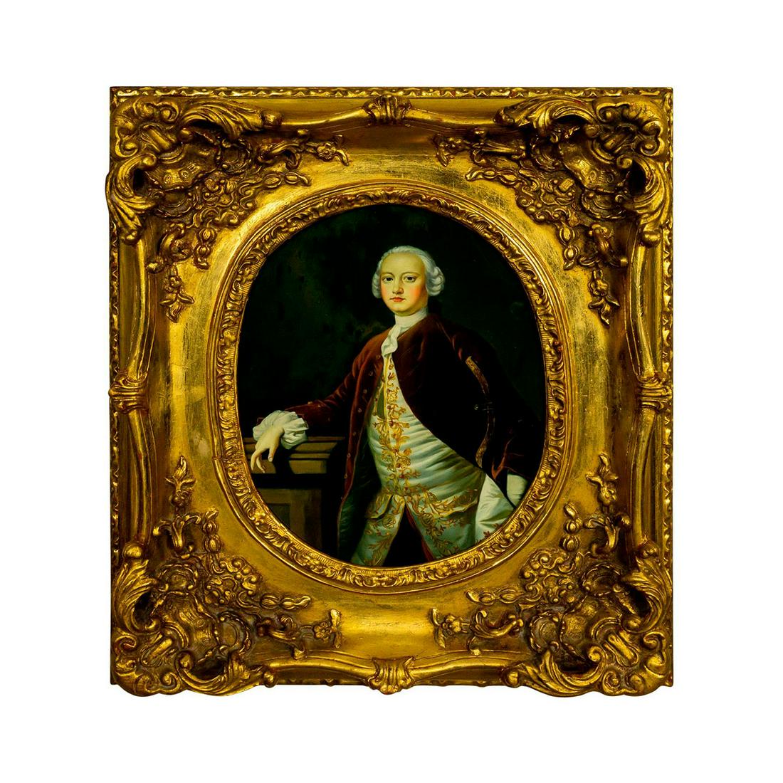 Oil Painting on Wooden Panel, Portrait of a Gentleman (1 of 5)