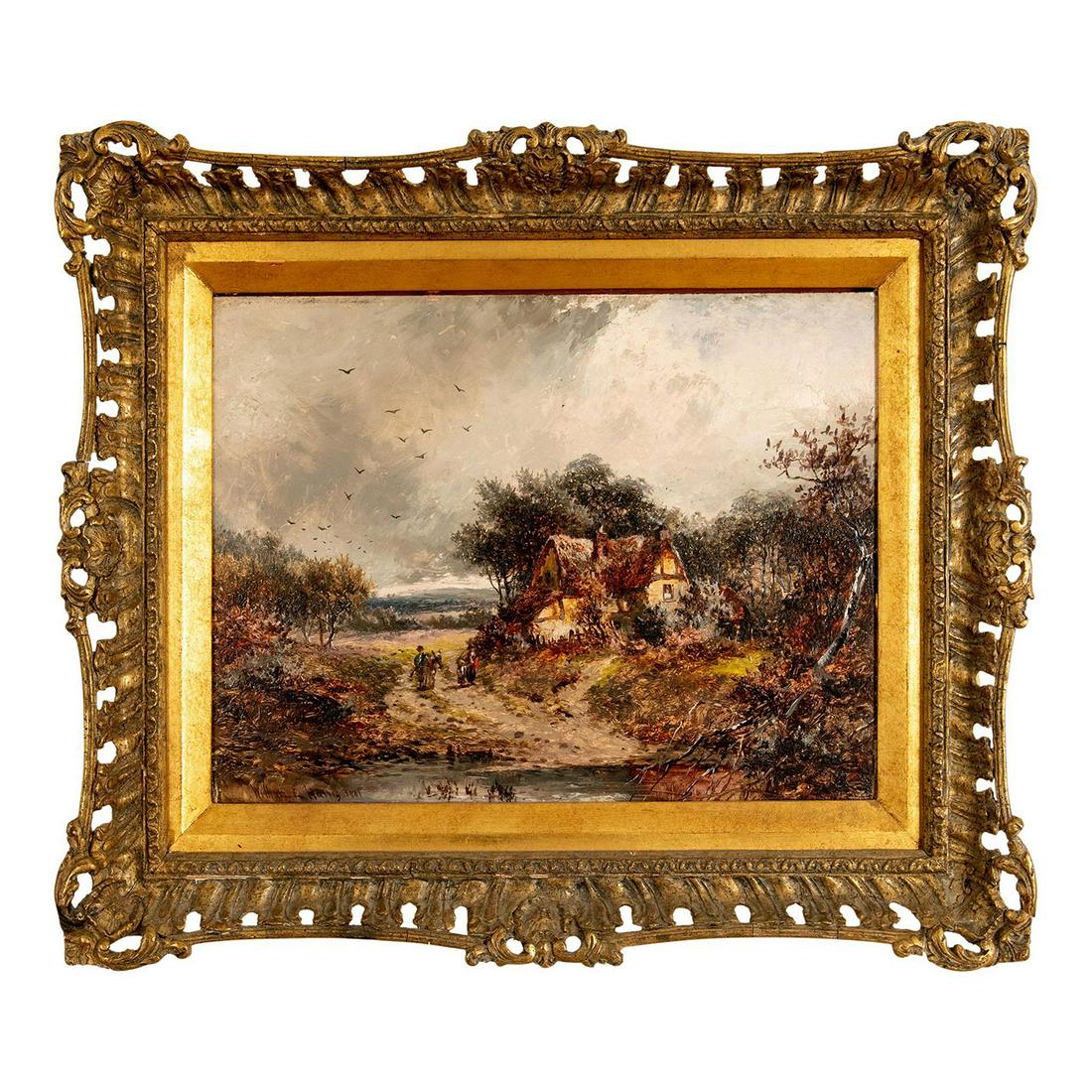 William E. Harris (British, 1856-1929) Signed Oil on Canvas (1 of 6)