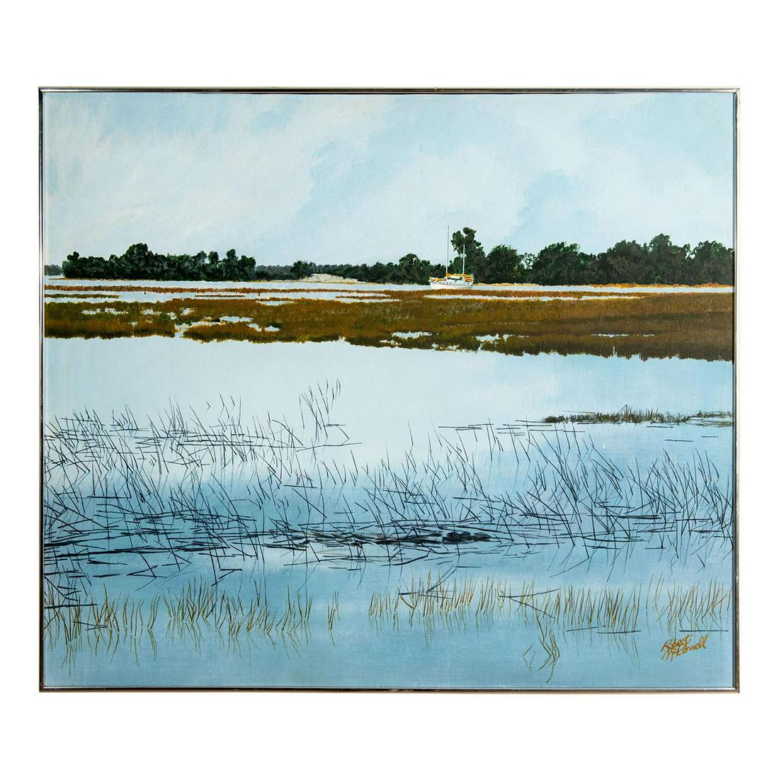 Robert McDonnell (New Zealand, 20th c.) Oil Painting (1 of 6)