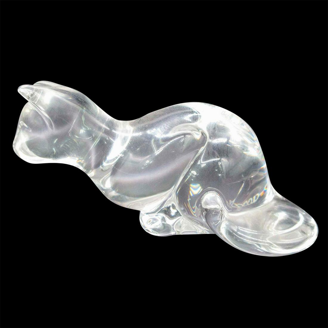 Vintage Baccarat Crystal Figurine, Cat (1 of 5)