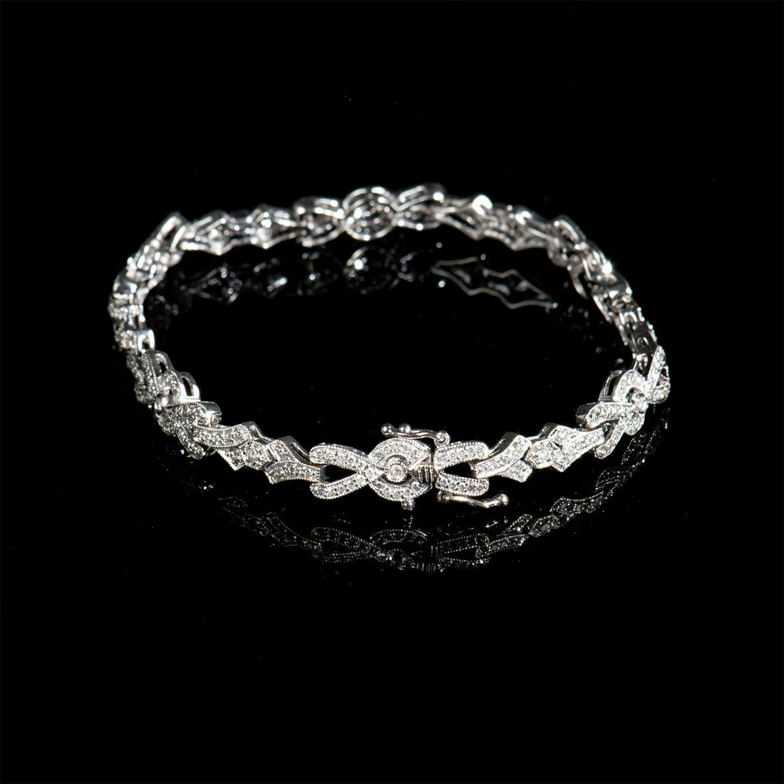2.00 ct TWT Art Deco Style Diamond and Gold Bracelet (1 of 2)