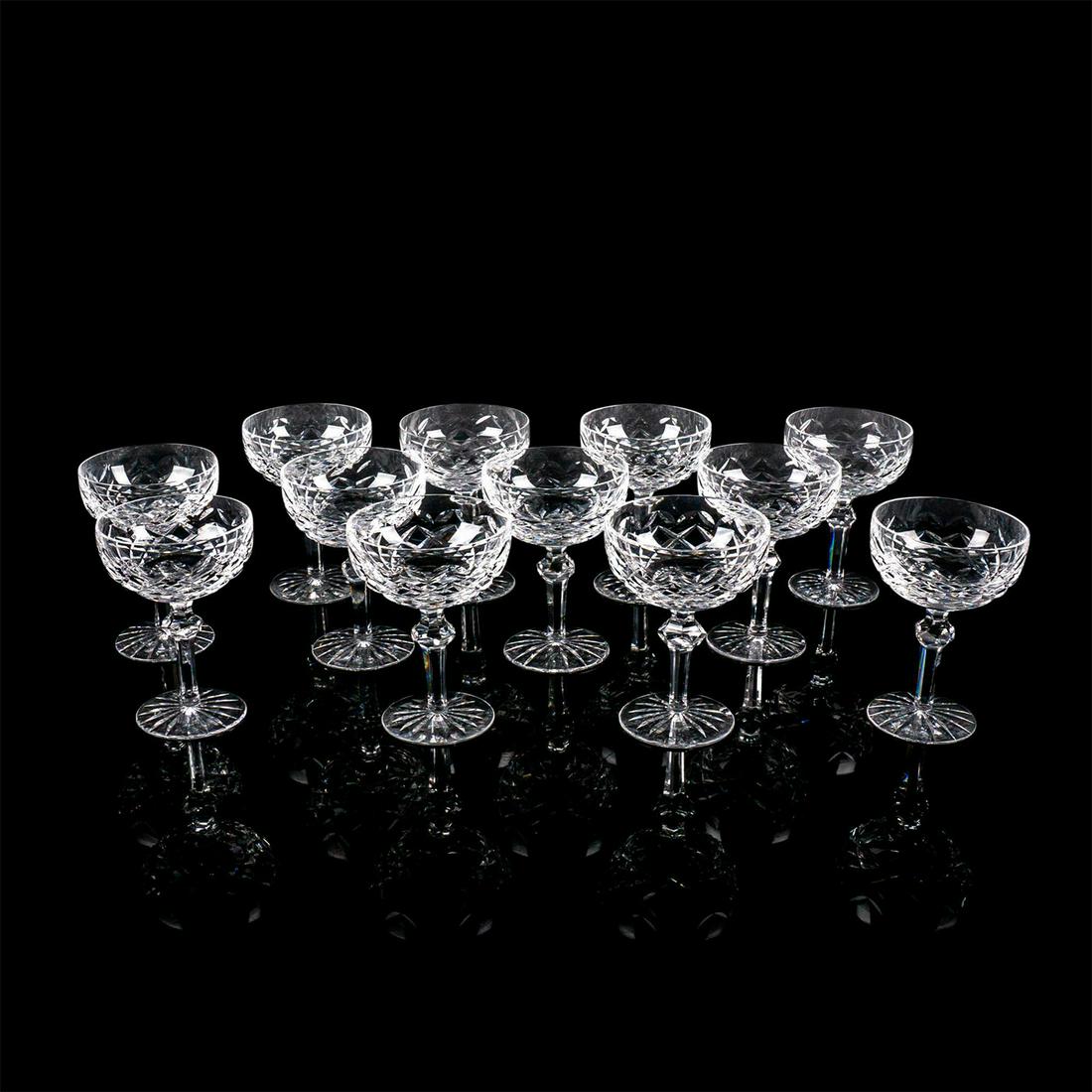 12pc Waterford Crystal Tall Sherbert Glasses, Powerscourt (1 of 3)