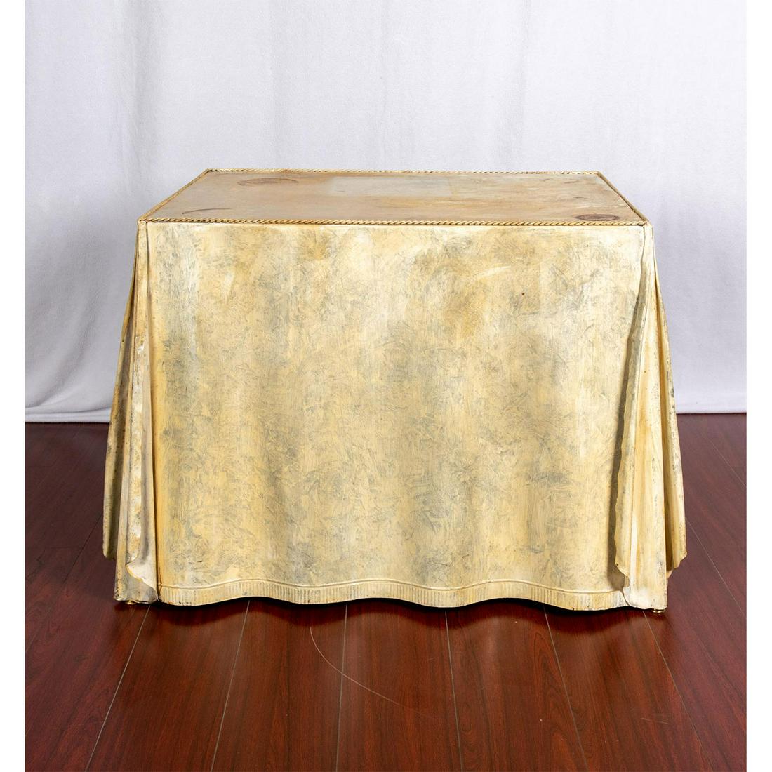 Steel Drape Console Table in the Style of John Dickinson (1 of 5)