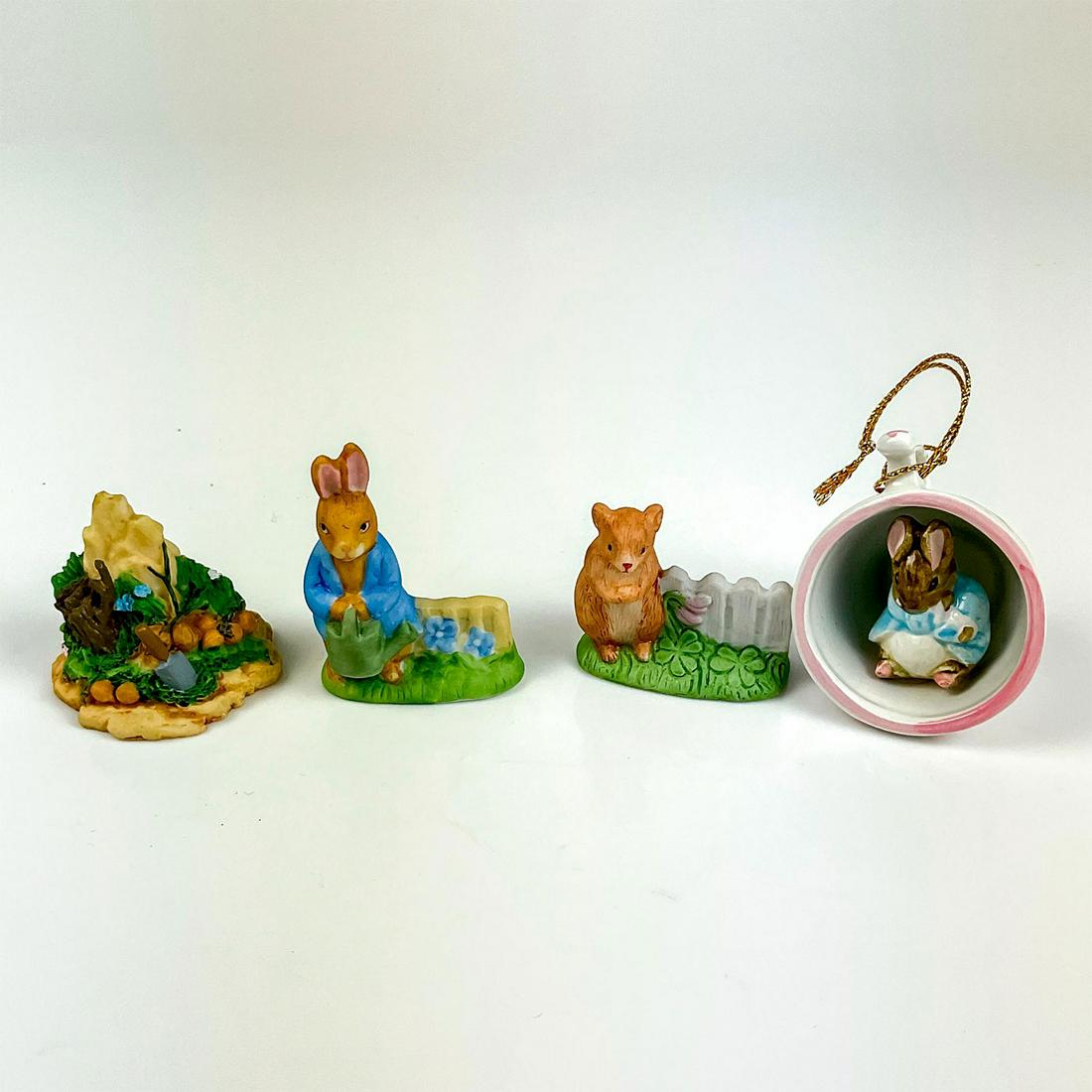 4pc Schmid Beatrix Potter Mini Figurines and Ornament (1 of 3)