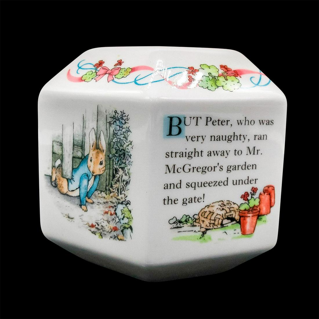 Peter Rabbit Wedgwood Hexagon Porcelain Money Bank (1 of 4)