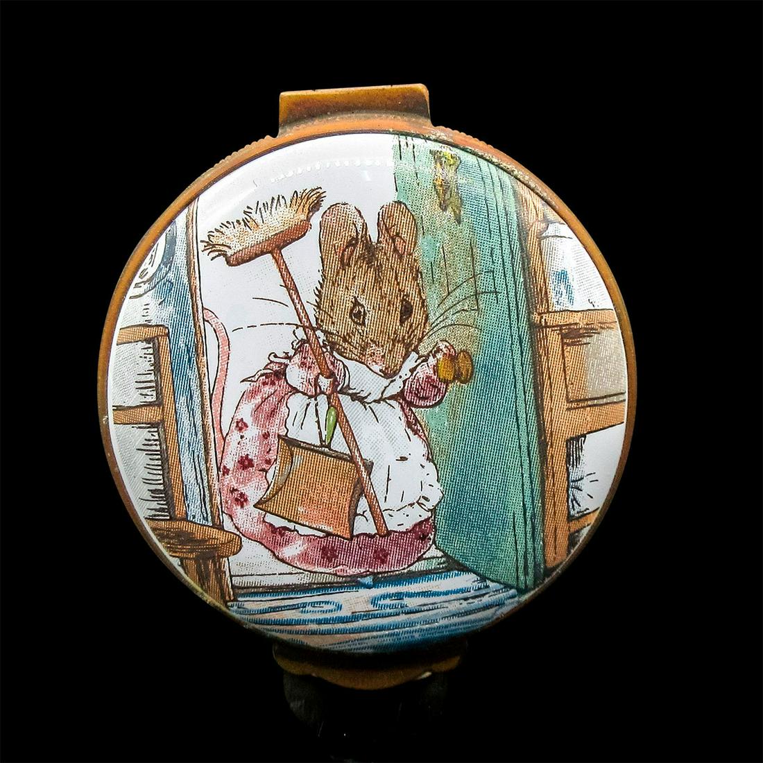 Crummles Beatrix Potter Enamel Trinket Box, Hunca Munca (1 of 5)