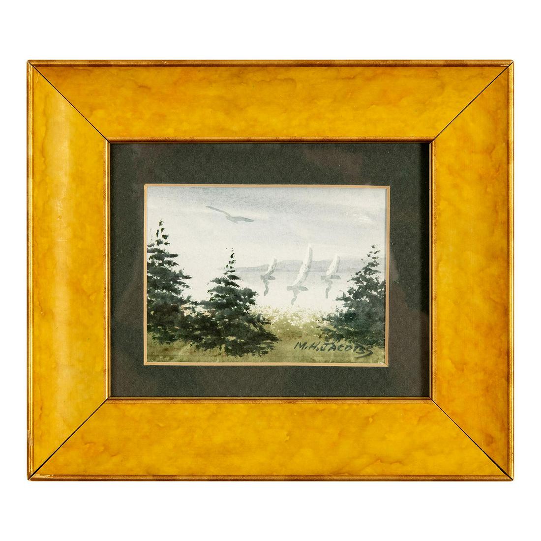 Marvin Hollis Jacobs (American, 20th c.) Watercolor on Paper (1 of 4)