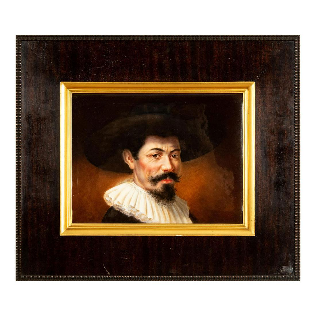 Antique Limoges France Large Porcelain Plaque (1 of 5)