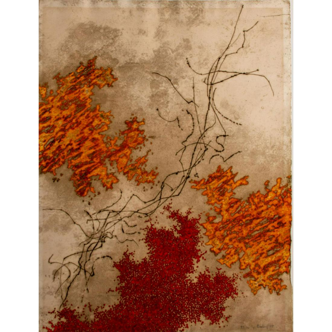 Yannick Balif (French, 1927-2009) Abstract Lithograph (1 of 6)