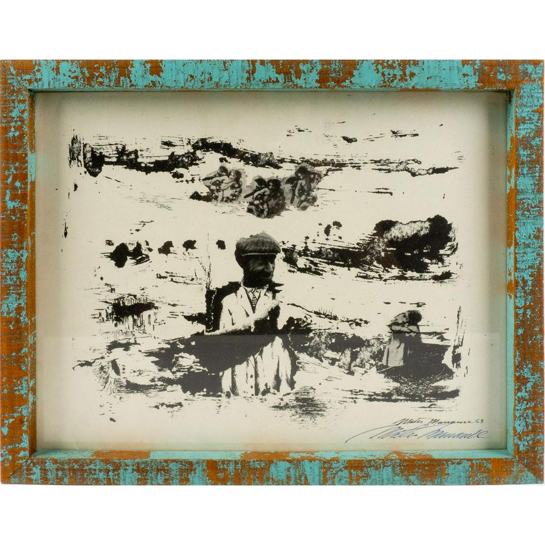 Mateo Manaure (Venezuelan, 1926-2018) Multi-Media Lithograph (1 of 4)