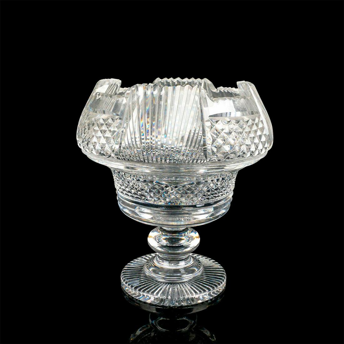 Large Vintage Waterford Deep Cut Footed Vase (1 of 3)