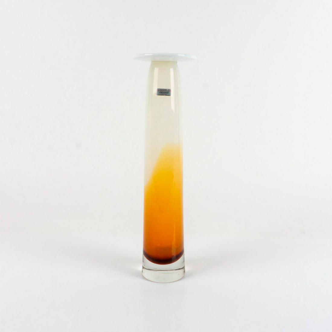 Evolution by Waterford Large Candle Holder Stand, White and Amber (1 of 5)