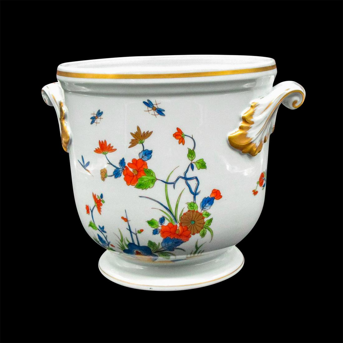 Vintage Vista Alegre Floral Motif Porcelain Cachepot (1 of 3)