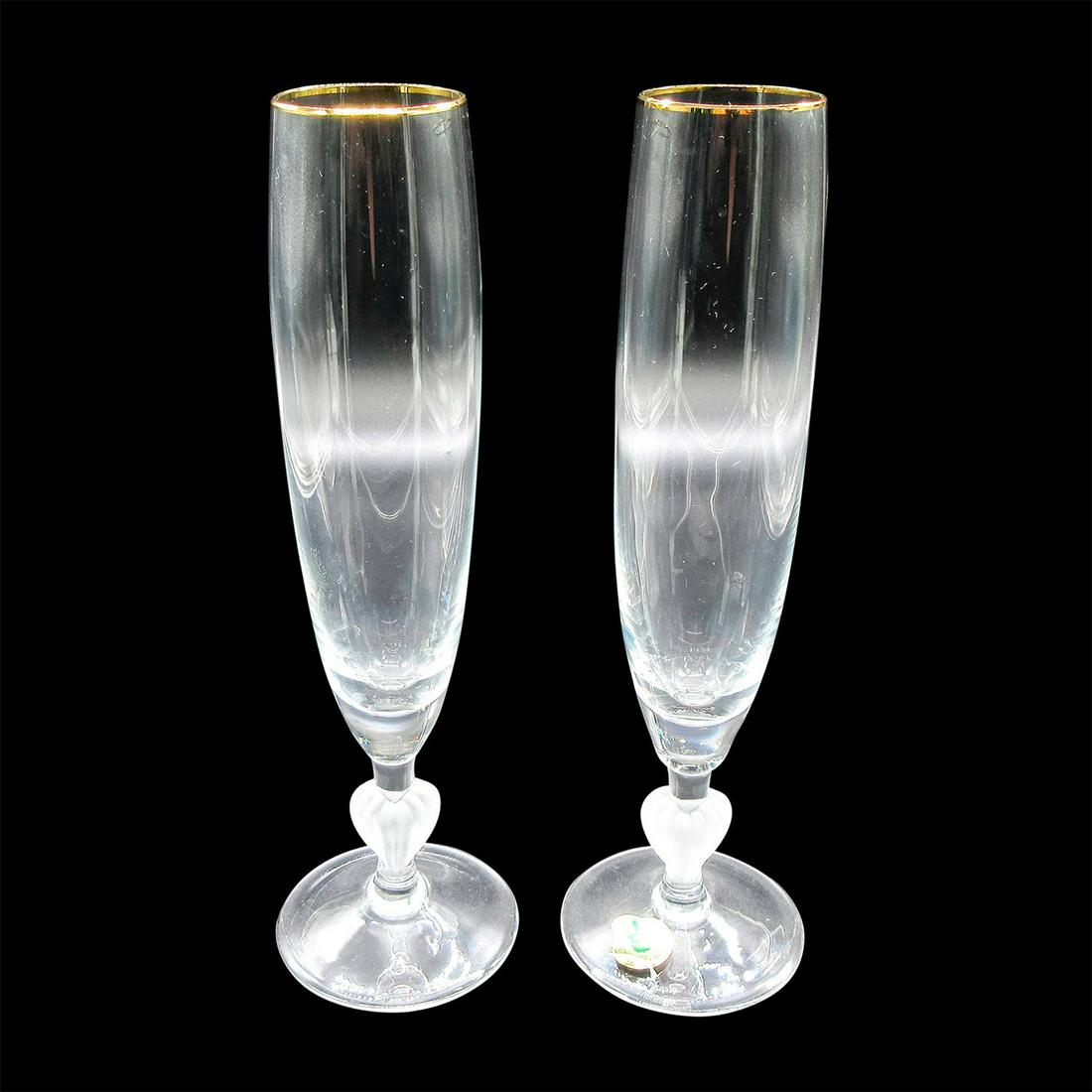 2pc Waterford Crystal Champagne Glasses, Sweet Memories (1 of 9)