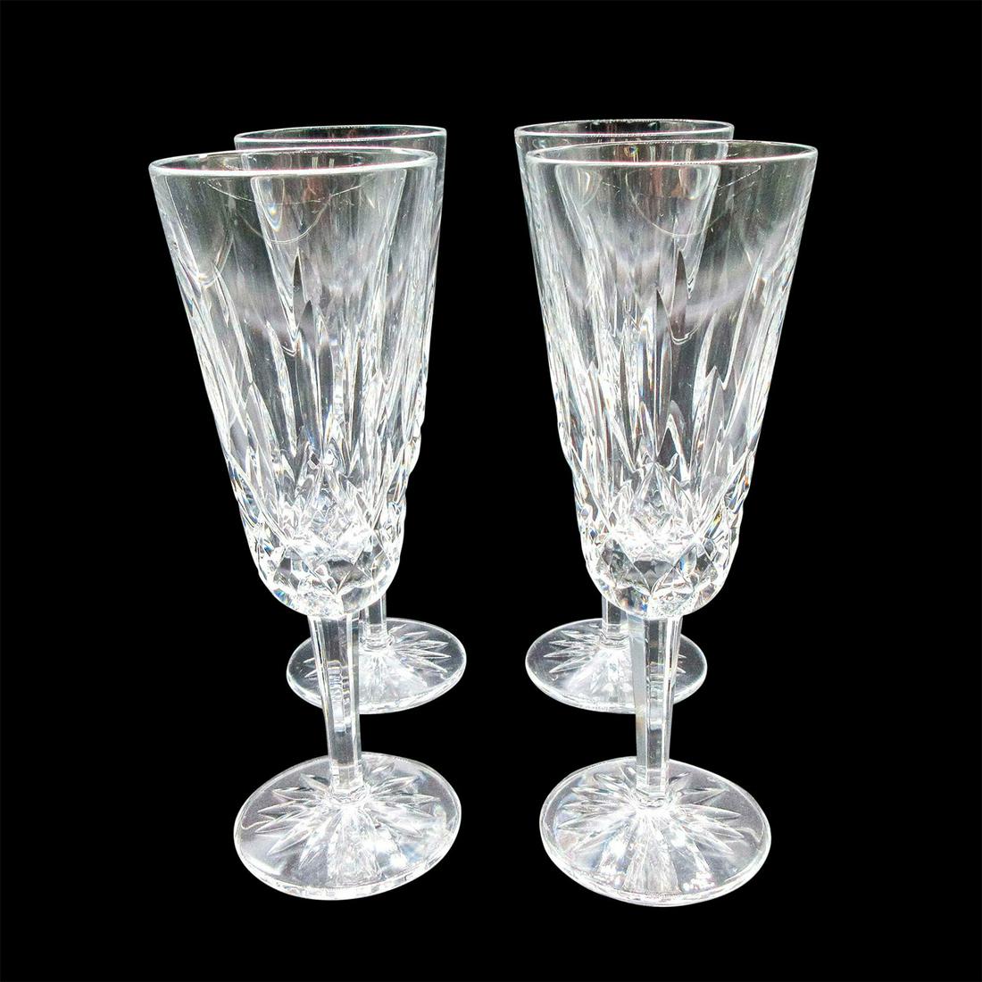 4pc Waterford Crystal Champagne Glasses, Lismore (1 of 7)
