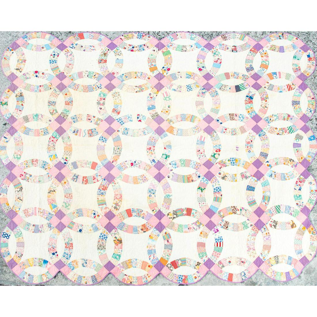 Antique Americana Handmade Patch Quilt (1 of 6)