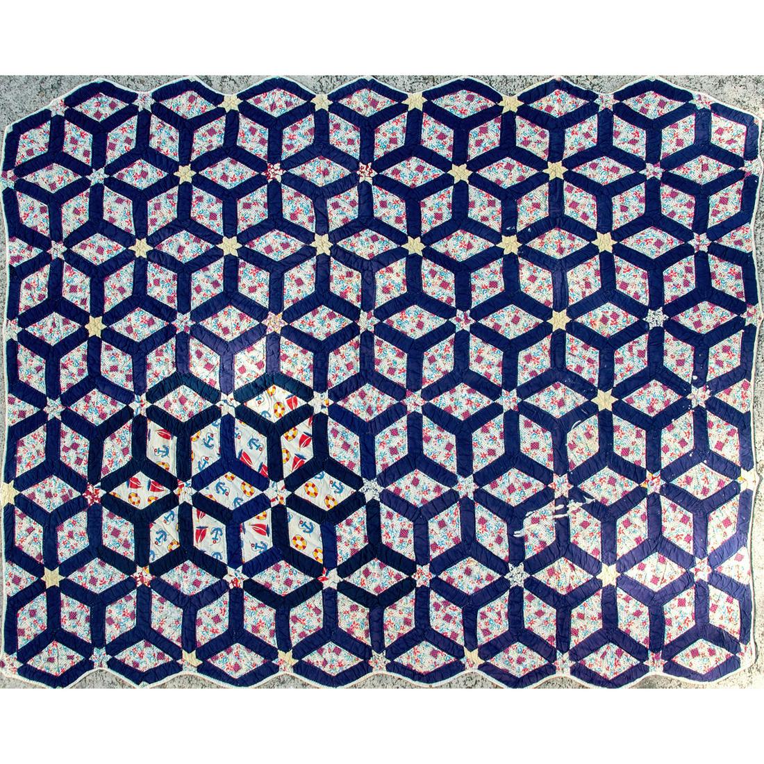 Antique Americana Handmade Quilt (1 of 6)